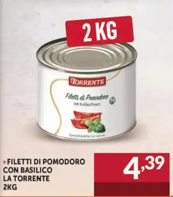 Altasfera La Torrente Filetti di Pomodoro con Basilico 2kg offerta
