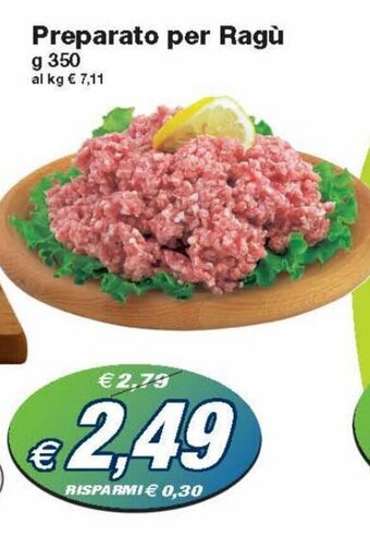 Prix Quality Preparato per Ragù g 350 offerta