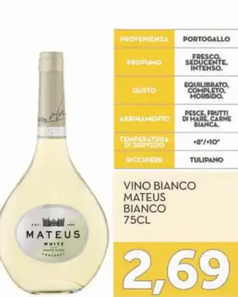 Altasfera Mateus Bianco Vino 75cl offerta