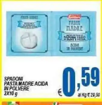Spadoni Pasta Madre Acida In Polvere 2x10g