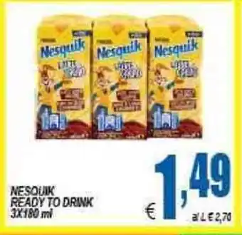DEM Nesquik ready to drink 3x180ml offerta