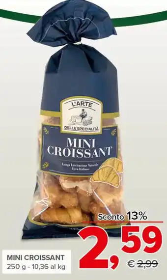 Todis L'Arte Delle Specialità Mini Croissant 250 g offerta