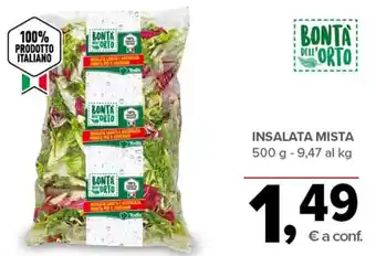 Todis Bontà dell'Orto Insalata Mista 500 g offerta