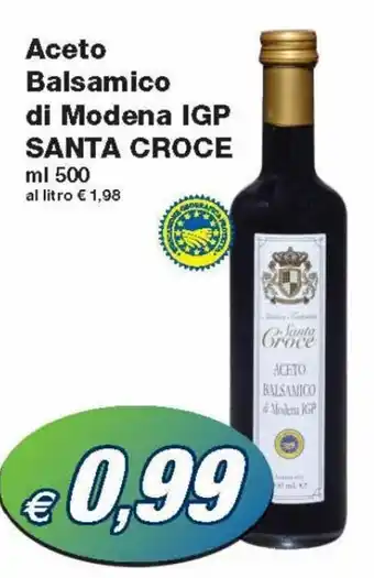 Prix Quality Santa Croce Aceto Balsamico di Modena IGP ml 500 offerta