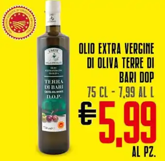 Todis L'Arte Delle Specialità Olio Extra Vergine di Oliva Terre di Bari DOP 75 cl offerta