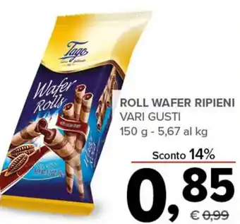 Todis Tago Roll Wafer Ripieni 150 g offerta