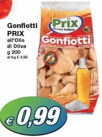 Prix Quality Prix Gonfiotti All'Olio di Oliva g 200 offerta