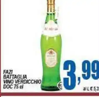 DEM Fazi Battaglia Vino Verdicchio Doc 75cl offerta
