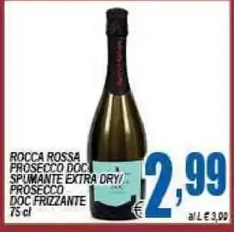 DEM Rocca Rossa Prosecco Doc Spumante Extra Dry/Prosecco Doc Frizzante 75cl offerta