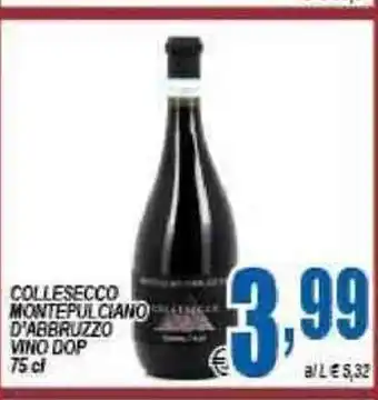 DEM Collesecco Montepulciano D'Abbruzzo Vino Dop 75cl offerta