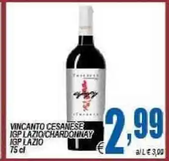 DEM Vincanto Cesanese Igp Lazio/Chardonnay Igp Lazio 75cl offerta
