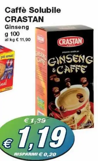 Prix Quality Crastan Caffè Solubile Ginseng g 100 offerta