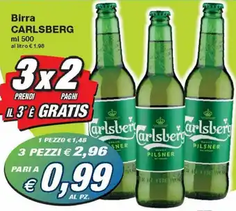 Prix Quality Carlsberg Birra ml 500 offerta