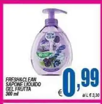 DEM Fresh&Clean Sapone Liquido Gel Frutta 300ml offerta