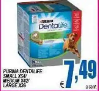 DEM Purina Dentalife Small x54 Medium x42 Large x36 offerta