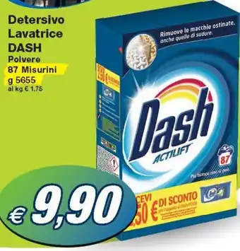 Prix Quality Dash Detersivo Lavatrice Polvere 87 Misurini g 5655 offerta