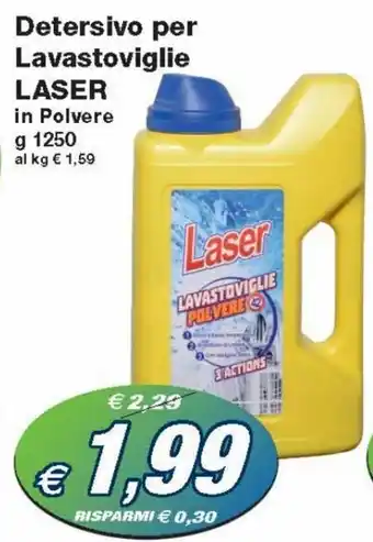 Prix Quality Laser Detersivo Per Lavastoviglie in Polvere g 1250 offerta