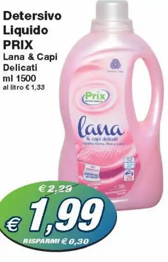 Prix Detersivo Liquido Lana & Capi Delicati ml 1500
