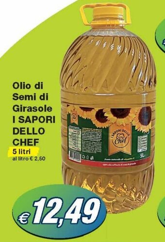 Prix Quality I Sapori Dello Chef Olio di Semi di Girasole 5 Litri offerta