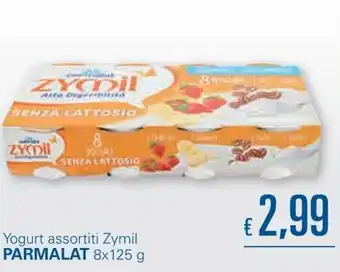 Unes Parmalat Zymil Yogurt Assortiti 8 x 125 g offerta
