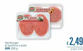 Unes AIA Hamburger di Tacchino o Pollo 200 g offerta