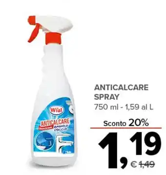 Todis Wial Anticalcare Spray 750 ml offerta