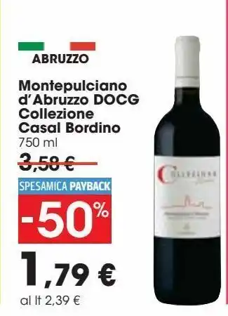 Montepulciano d'abruzzo docg collezione casal bordino