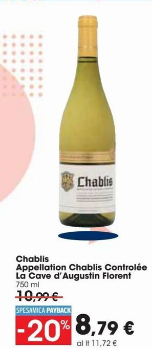 Chablis appellation chablis controlee la cave d'augustin florent