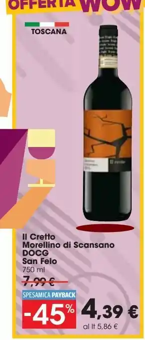 Il cretto morellino di scansano docg san felo
