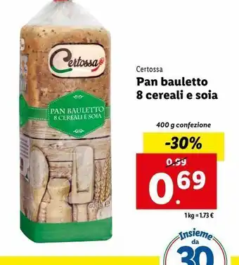 Lidl Pan bauletto 8 cereali e soia 400g offerta
