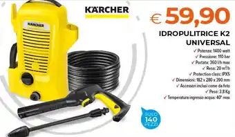 Karcher Idropulitrice K2 Universal