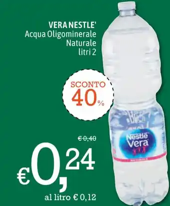 Famila Market Nestle' Vera Acqua Oligominerale Naturale Litri 2 offerta