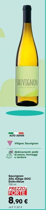 Carrefour Iper Sauvignon alto adige doc erste+neue offerta