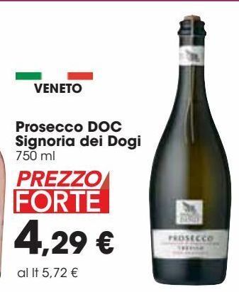 Carrefour Iper Prosecco doc signoria dei dogi offerta