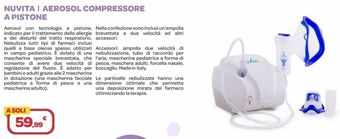 Bimbo Store Nuvita aerosol compressore a pistone offerta