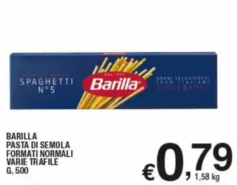 Ok Sigma Barilla Pasta di Semola formati normali varie trafile 500 g offerta