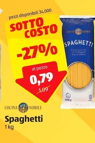 ALDI Spaghetti offerta