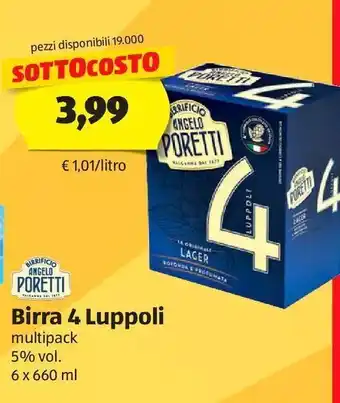 ALDI Birra 4 luppoli offerta
