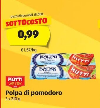 ALDI Polpa di pomodoro offerta
