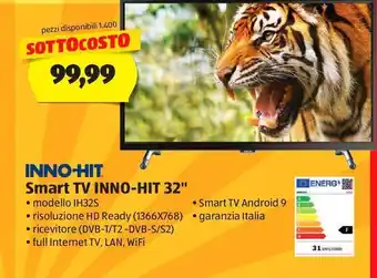 ALDI Smart tv inno-hit 32" offerta