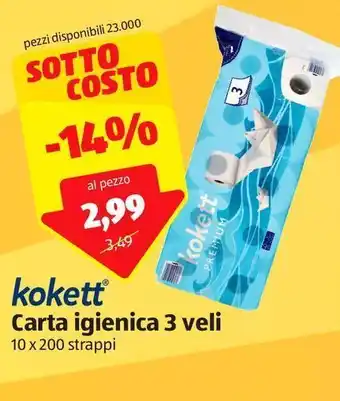 ALDI Carta igienica 3 veli offerta