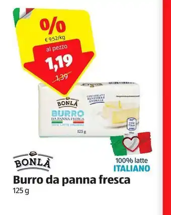 ALDI Burro da panna fresca offerta