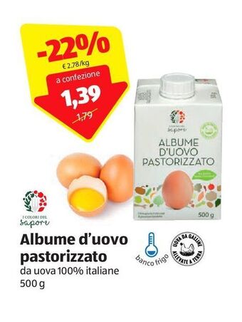 ALDI Albume d'uovo pastorizzato offerta