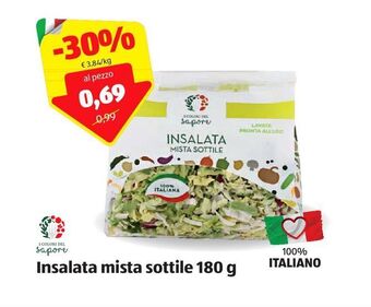 ALDI Insalata mista sottile 180 g offerta