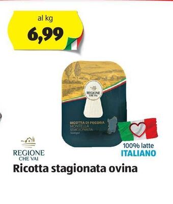 ALDI Ricotta stagionata ovina offerta