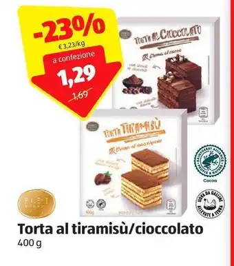 ALDI Torta al tiramisù/cioccolato offerta