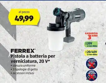 ALDI Pistola a batteria per verniciatura offerta