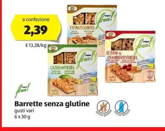 ALDI Barrette senza glutine offerta