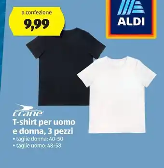 ALDI T-shirt per uomo e donna, 3 pezzi offerta