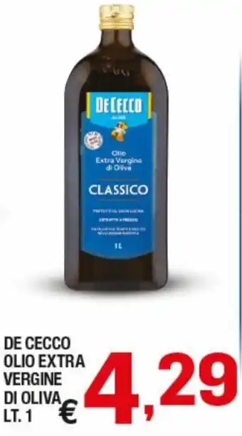 Ok Sigma De Cecco Olio Extra Vergine di Oliva 1 lt offerta